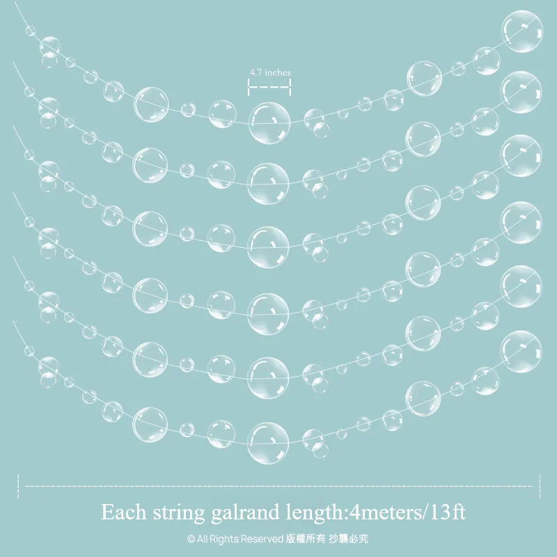 

Гирлянда-шары «Подводная Русалка» бумажная