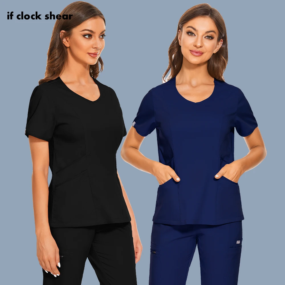 

Surgical Scrubs Uniforms Lab Wear Scrub Shirts Hospital Doctor Working Uniform Medical Surgical Tops Unisex Nurse Accessories