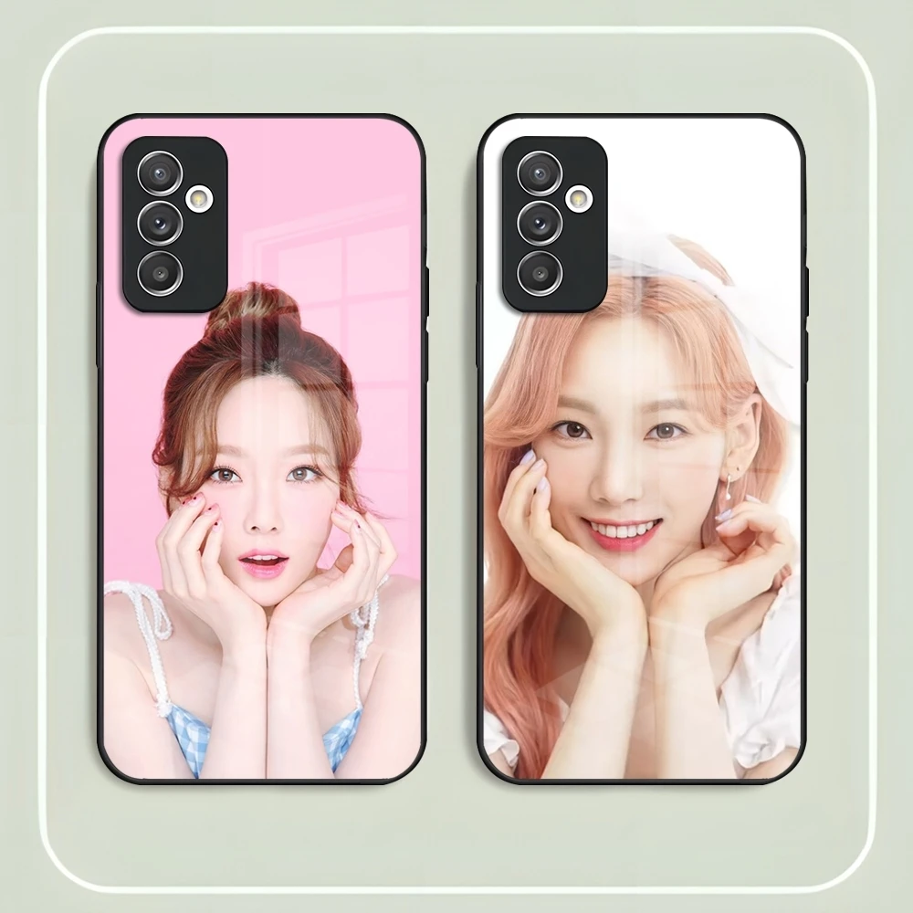 Чехол для телефона Singer Taeyeon Girl Samsung S24 Ultra S23 S22 S20 Fe S21 Plus Galaxy A54 A34 A24 A53 M54 Note 20 задняя