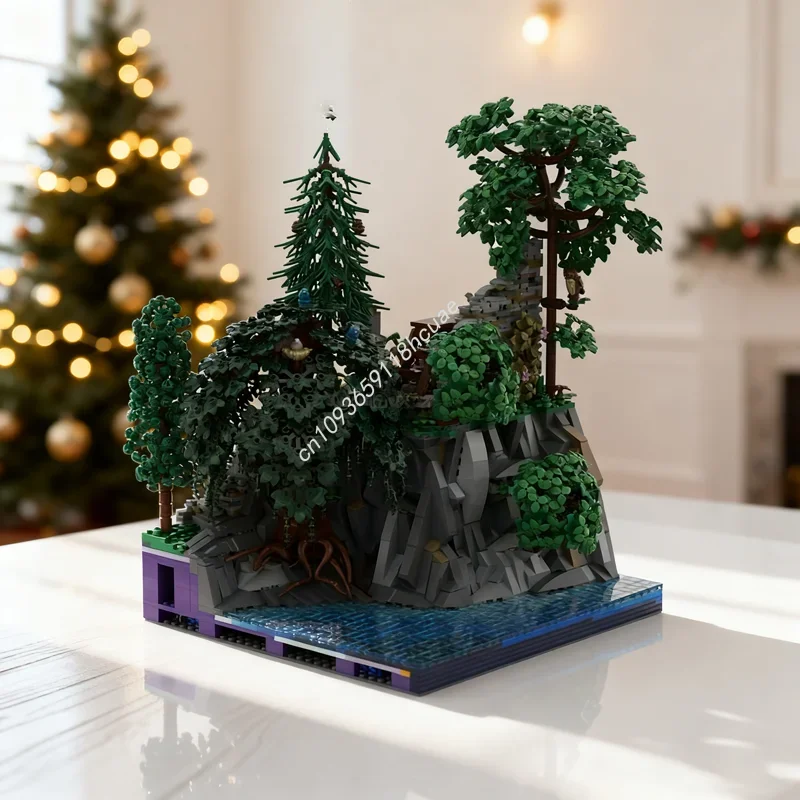Фото 3359 деталей MOC: Модель Замка Хогенгерольдсхек, Руины башни, Архитектурный конструктор, Сборная игрушка, Кирпичики DIY, Рождественский подарок, Подарок на День рождения №2