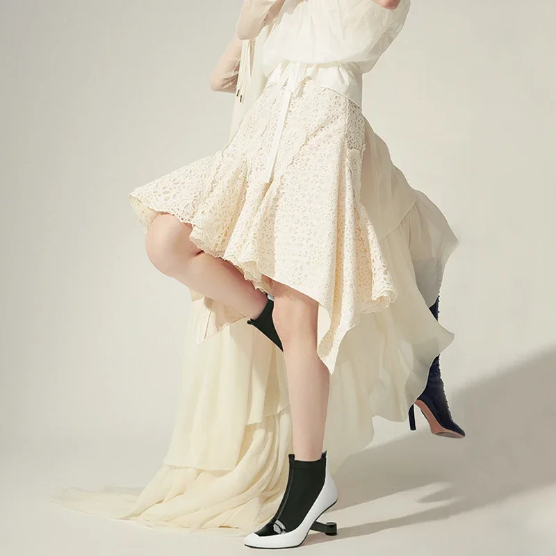 Женские ботильоны на необычном каблуке металлическом розовые туфли танкетке