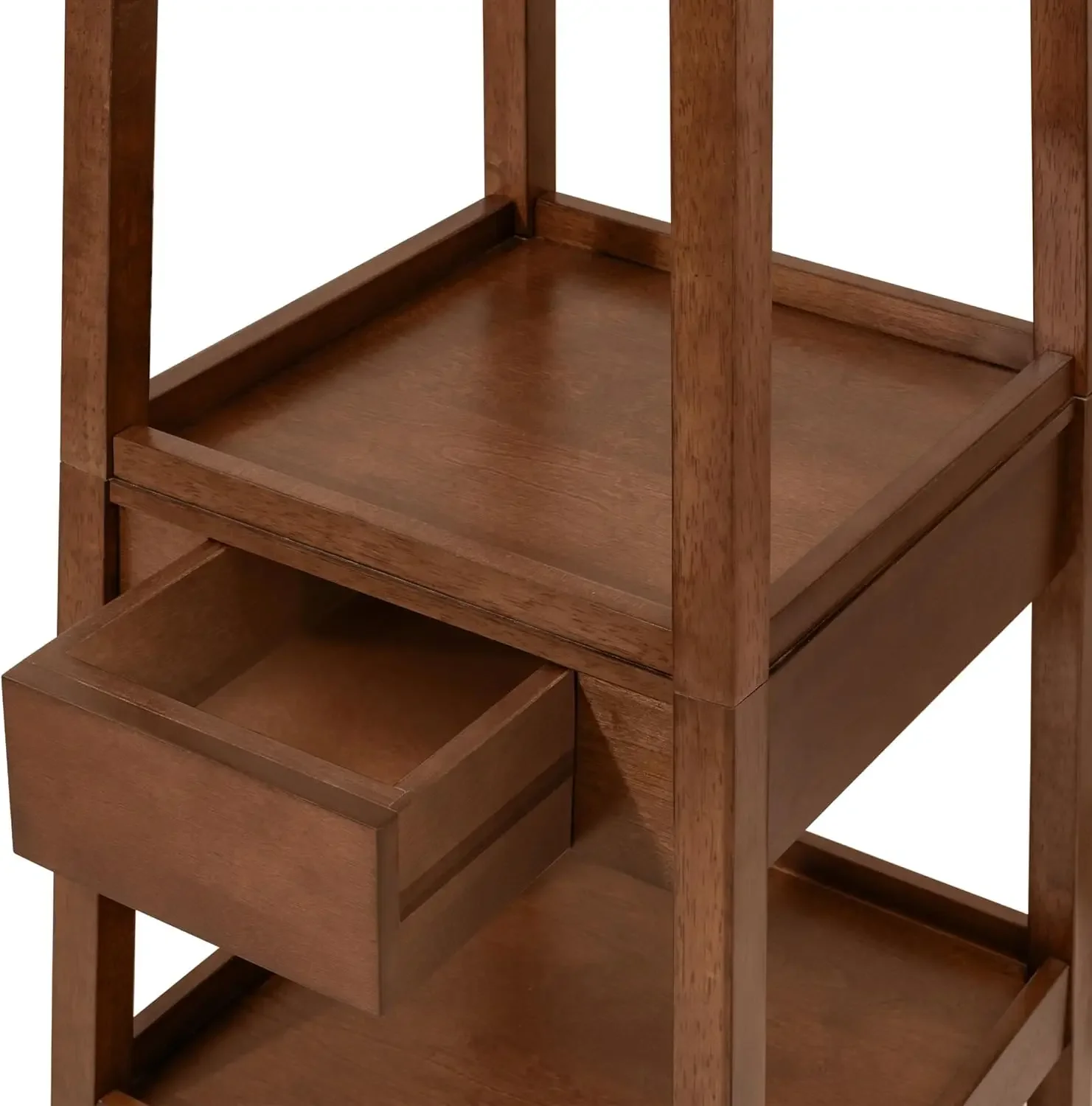 Деревянная сверхпрочная вешалка с 12 крючками и 3-х ящиком 1 кофе