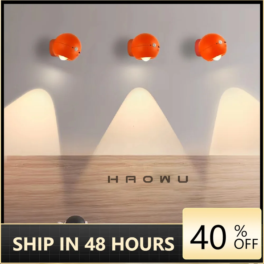 

Magnetic Suction LED Night Light Creative Bedroom Living Room Corridor Bathroom Wall Light Charging Button Switch Home Wall Lamp