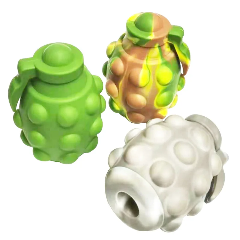 

New Fashion Kawaii Fidget Toys 3D Grenade Model Decompression Ball Press Bubble Vent Gift Anti-Stress Soft Squeeze Toys for Kids