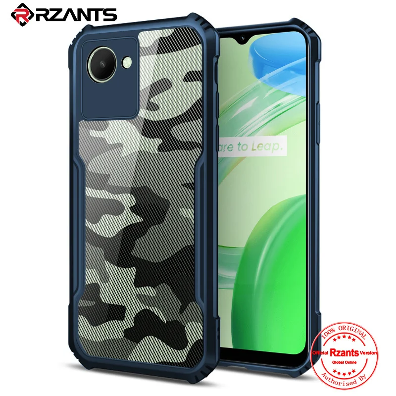 

Rzants For OPPO Realme C30 C30s Case Hard [Camouflage Beetle] Hybrid Shockproof Slim Crystal Clear Cover
