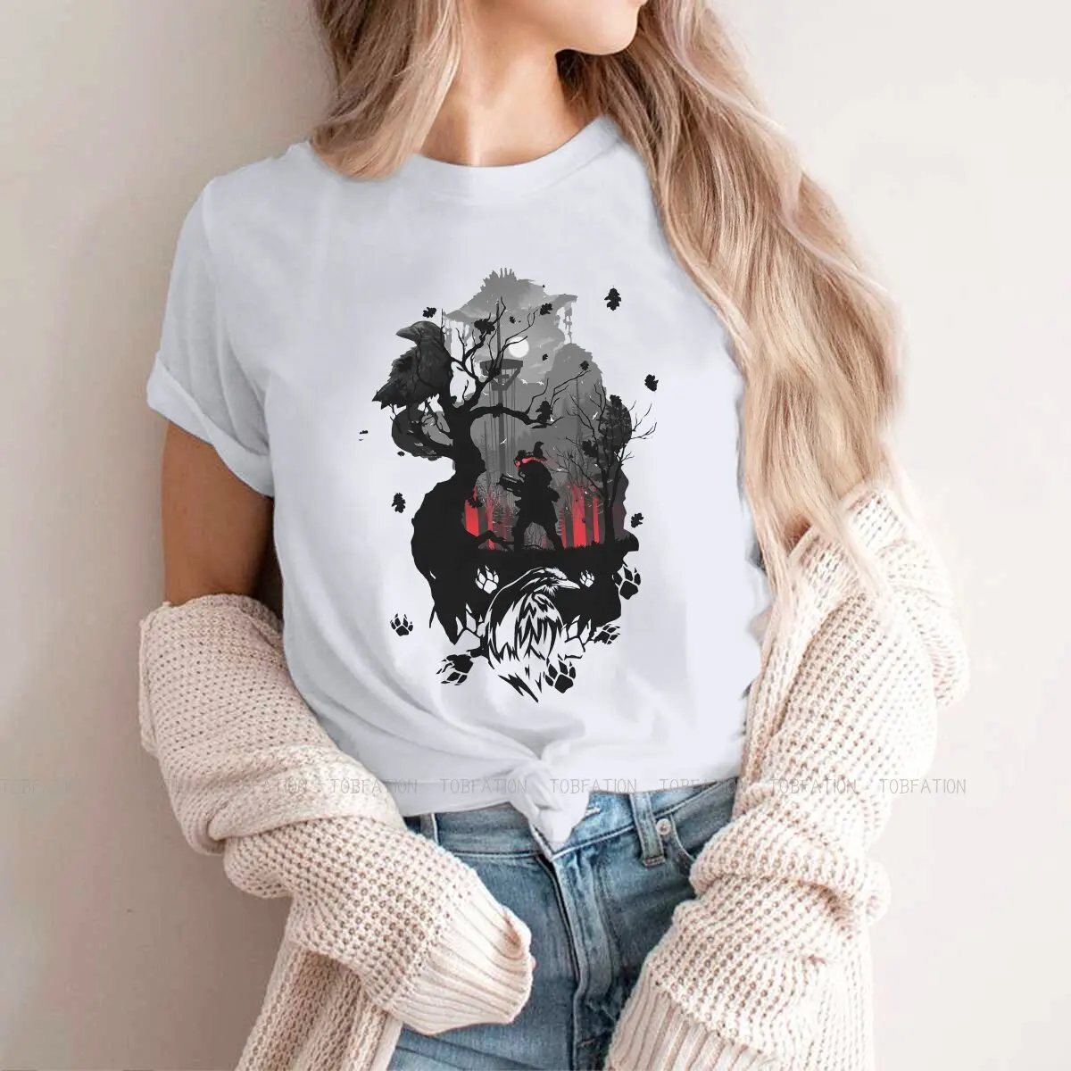 

Bloodhound Black O Neck TShirt Apex legends Star Warrior Game Fabric Basic T Shirt Girl Tops New Design Fluffy Hot Sale