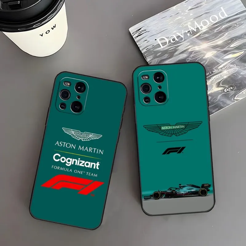 

Aston Martin F1 Phone Case For OPPO Find X3 Neo Reno 6 Pro 7 X5 A57 A54 A55 A74 One Plus 8 6 9 7 Pro Back Covers