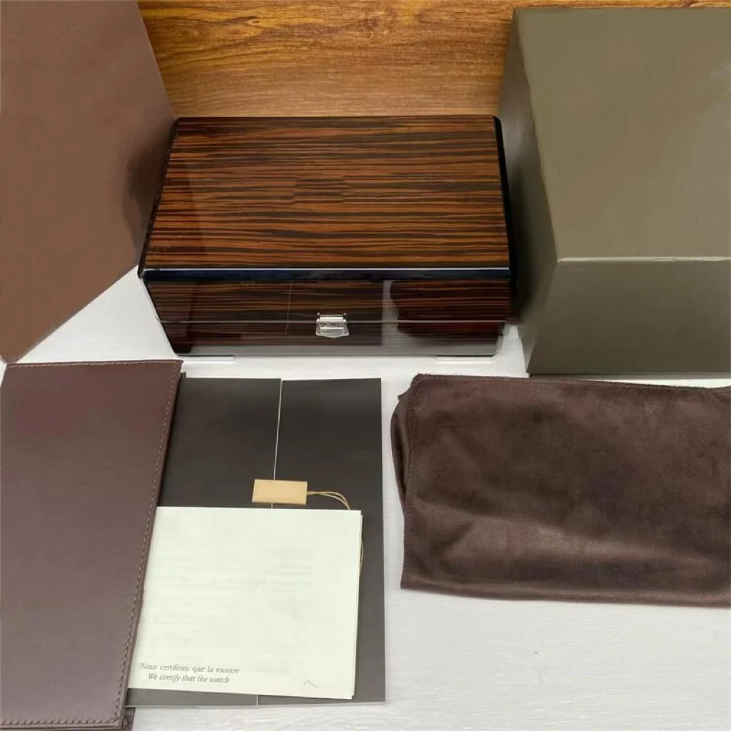 Factory Supplier Brown with Original PP Wooden Watch Box Luxury Brand with Papers Card Can Customization AAA Watche