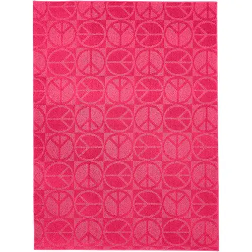 

Bright Pink 4' x 6' Novelty Indoor Area Rug