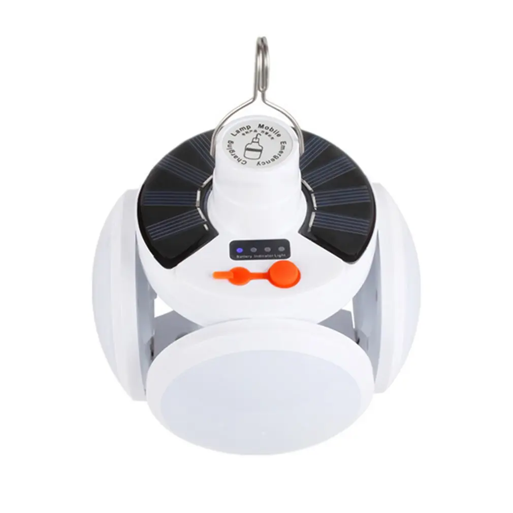 

Портативсветодиодный Складная Светодиодная лампа на солнечной батарее, уличный Водонепроницаемый аварийный светильник с зарядкой от солн...