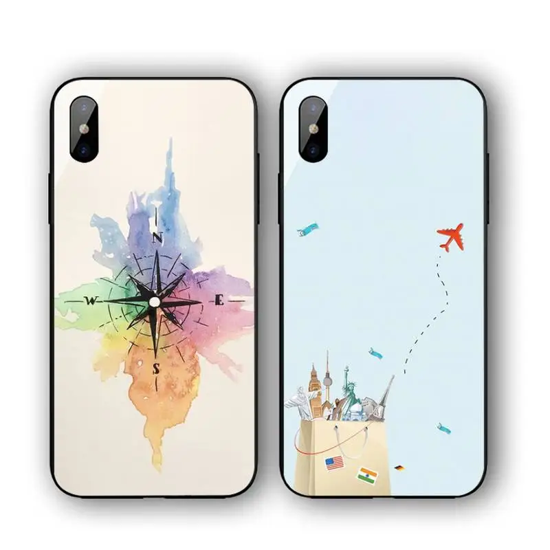 

Map Travel Plans Special Offer Phone Case For Iphone 11 12 13 14 Pro Max 7 8 Plus X Xr Xs Max Se2020 Tempered Glass Cove