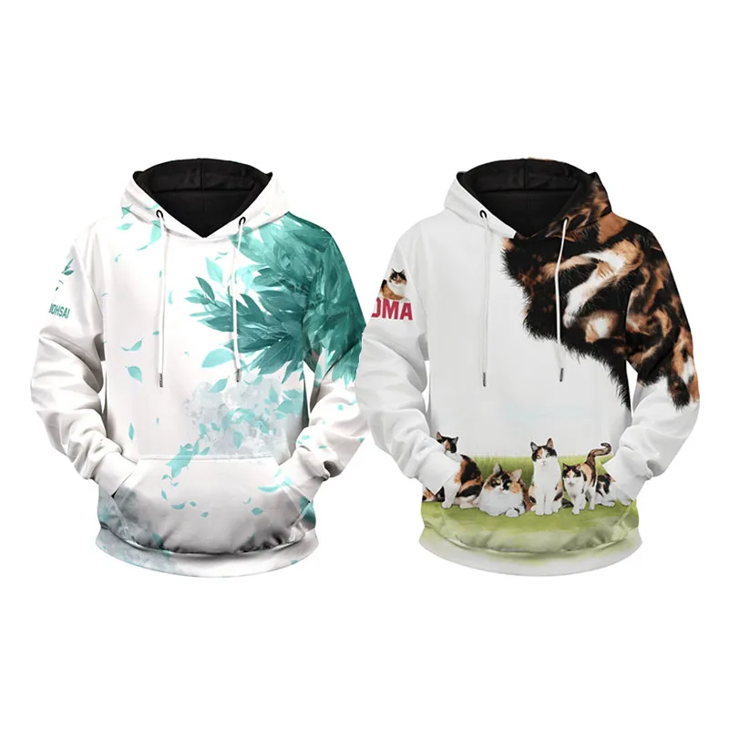 

Haikyuu Cosplay 3D Print Hood Hoodie Aoba Johsai High School Adult Women Pullover Sweatshirt Coat Jacket Nekoma High School Coat