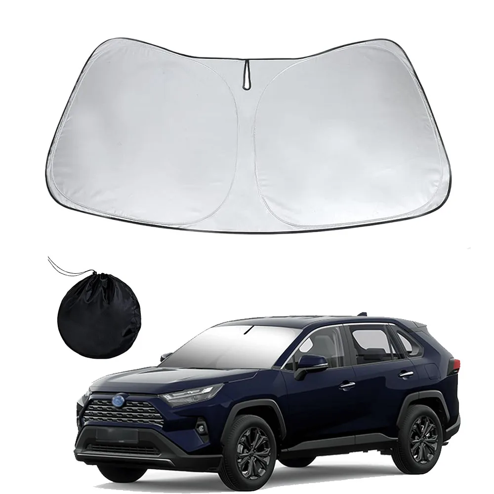 

Солнцезащитный козырек на лобовое стекло для Toyota RAV4 2019-2023 2024, оконный козырек, солнцезащитный козырек, складные блоки, УФ-лучи, держите автомобильный кулер