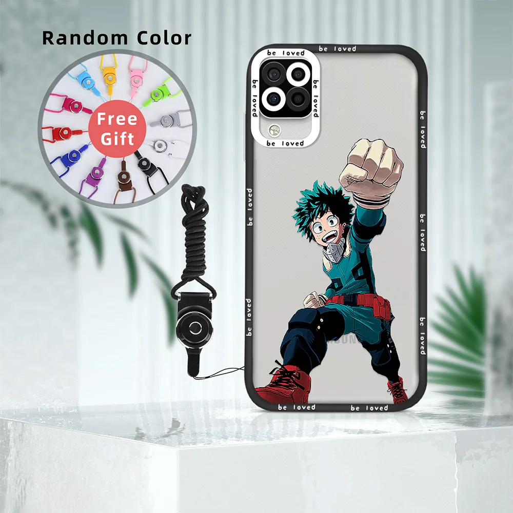 

Anime My Hero Academia Clear Phone Case for Samsung S22Ultra A11 A12 A71 A21S A32 4G A52 A52S A53 5G A72 S22 Plus Soft Cover