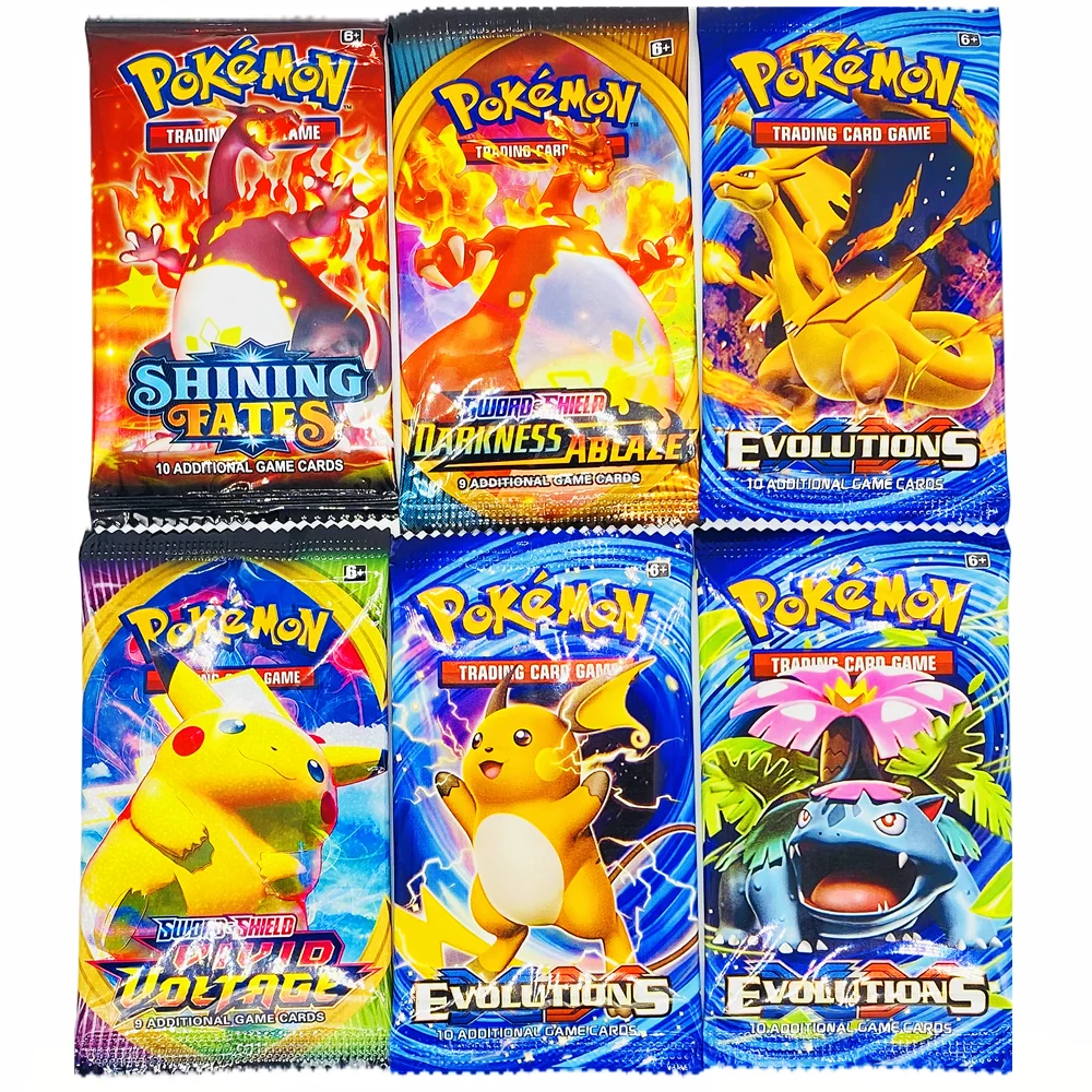 

Random 4 packages Pokemon card blind bag Wonderful frog seed Battle Card Children's party board game card Limited collection