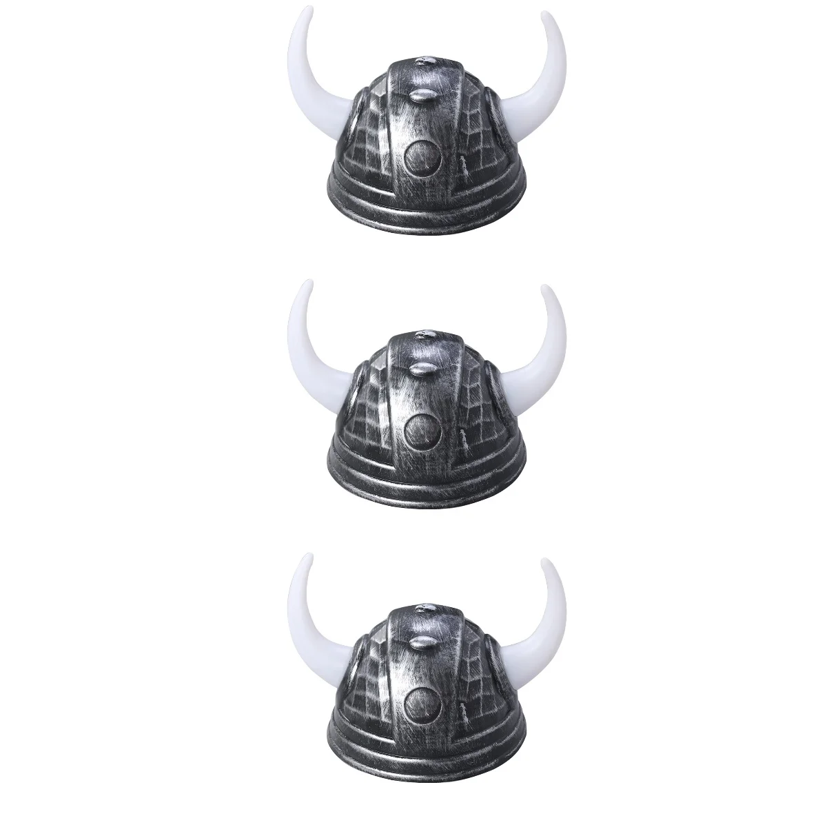 

Set 3 Viking Hats Horn Buffalo Kids Halloween Costume Men's Costumes Demon Bull