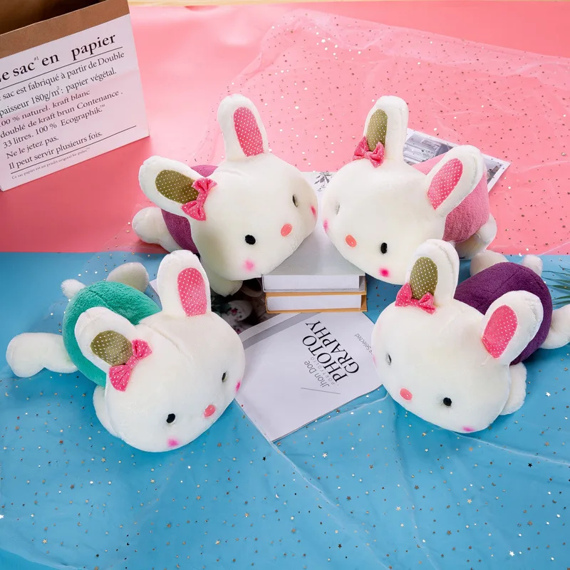 

20cm Cute Soft Lying Rabbit Plush Toy Office Nap Filling Kawaii Animal Pillow Home Comfort Cushion Children Sleeping Pillow Gift