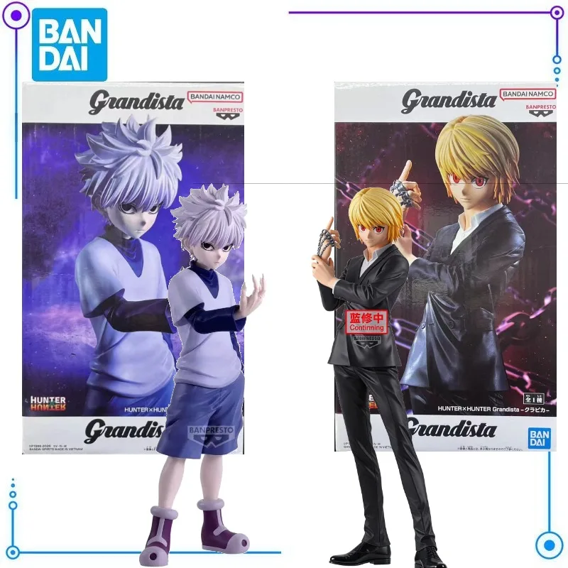 Фото В наличии: Коллекционная фигурка Bandai Banpresto HunterXHunter Grandista Killua Kurapika, модель-игрушка, аниме-персонаж, украшение №1