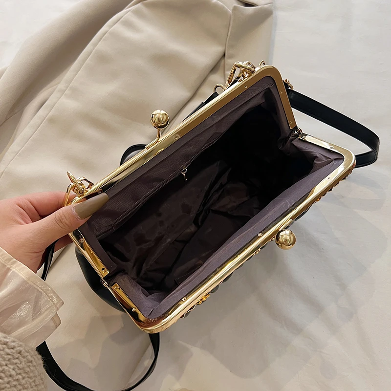 Fashion Women's Bag Trend Vintage  Totes Bags For Women Evening Clutch Shoulder Bag Pleated Luxury Designer Handbag For Women