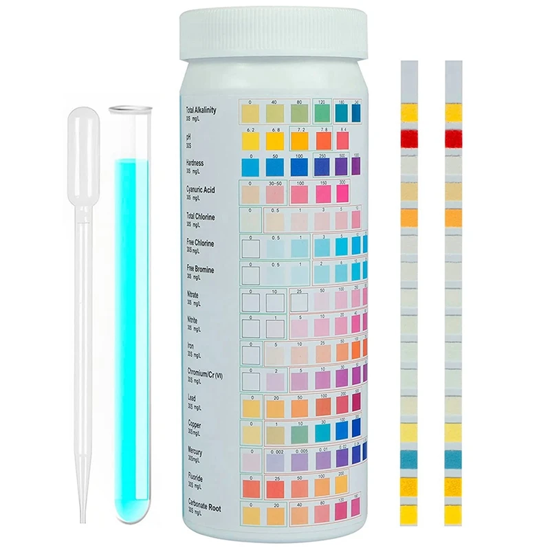 

With Dropper And Test Tube Parts 16 In 1 Premium Drinking Water Test Kit For Hardness PH Lead Accessories