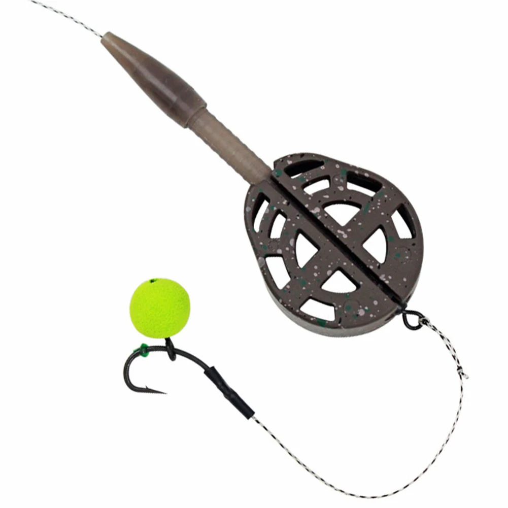 

25g/35g Inline Method Feeder Bait Thrower Zinc Alloy Carp Fishing Bait Holder Tool Feeders Iscas Pesca Fishing Tackle Tools