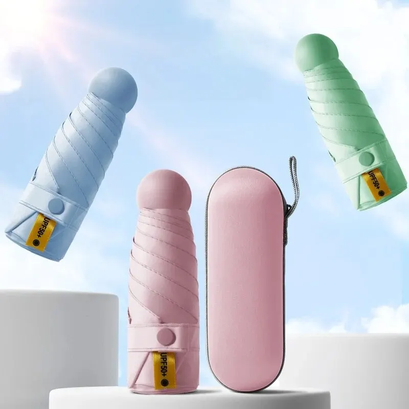 Плоский 50% скидка от солнца Женский солнцезащитный зонт анти-УФ солнечный и