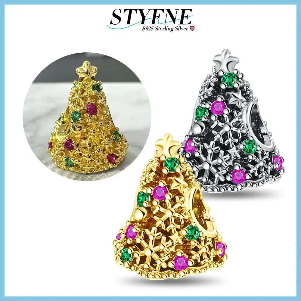 Оригинальные светящиеся бусины из стерлингового серебра 925 пробы для