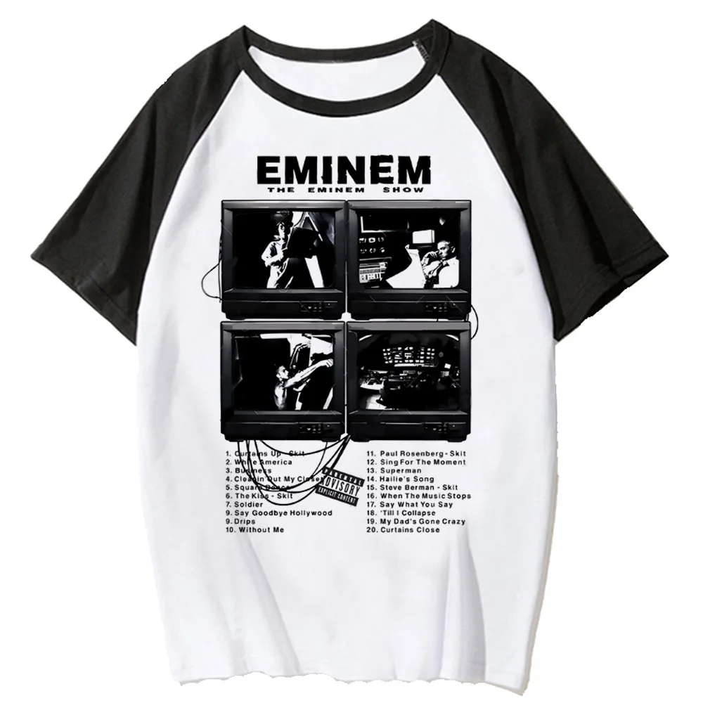 Топ Eminem женский эластичный топ с рисунком аниме для девочек манга y2k японская