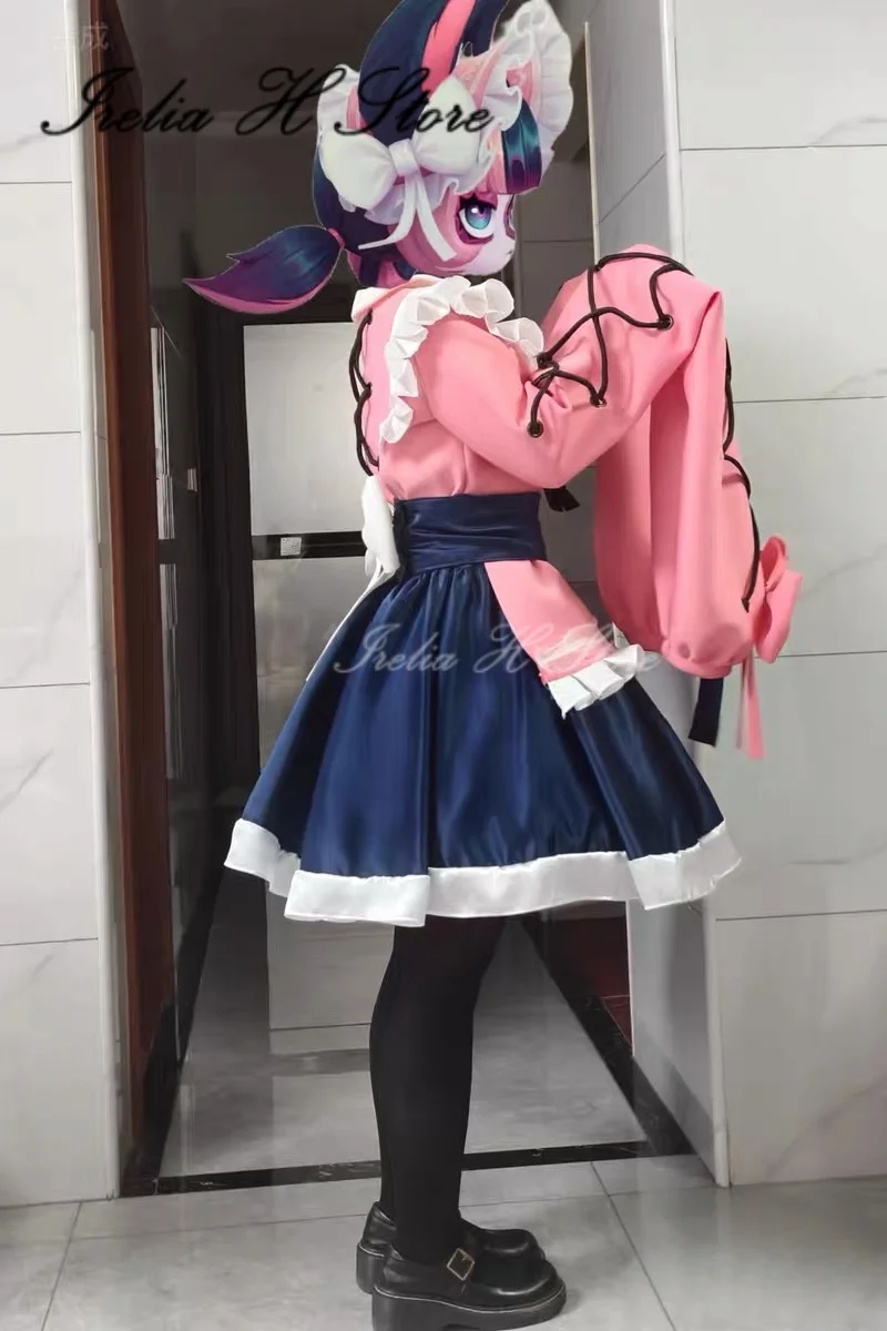 Фото Ирелия Х Кофейная Душа Векс ‌   Костюм для косплея LOL The Gloomist Vex Cutie Cafe Maid Dress, изготовленный на заказ №3