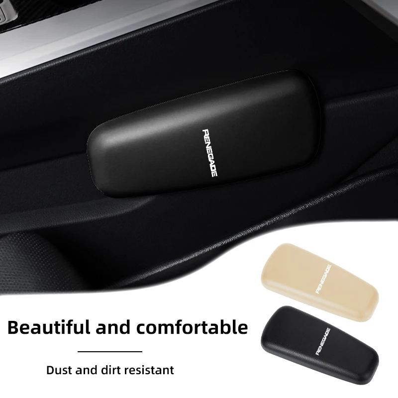 Автомобильный кожаный наколенник для Jeep Renegade Compass Grand-Cherokee Wrangler-JK Commander Trailhawk
