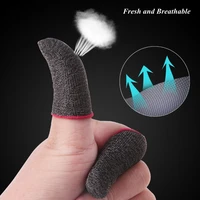 1 pair for pubg gaming finger sleeve breathable fingertips sweatproof anti slip fingertip cover thumb l1r1 glove for mobile game