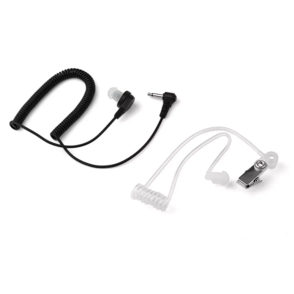 

Ordinary 3.5mm Single Listen/Receive Only Covert Acoustic Tube Earpiece Headset For Two Way Radio Speaker Mic Microphone