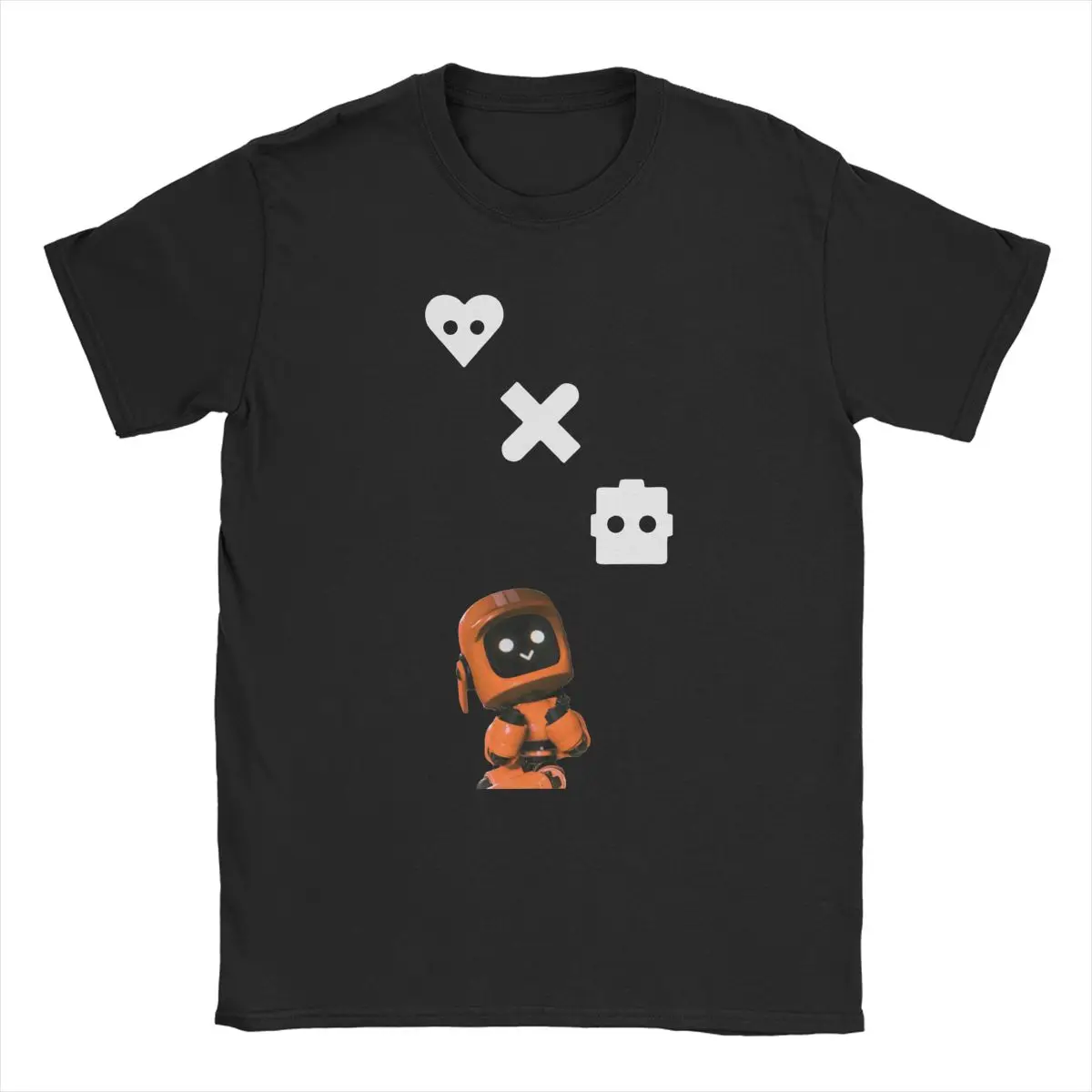 

Crazy Love Death Robots T-Shirt Men Women O Neck Pure Cotton T Shirt TV Series Short Sleeve Tees 4XL 5XL 6XL Clothing