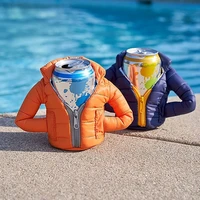 cola beverage beer jacket beer thermal insulation down jacket coffee cup glass insulation cover