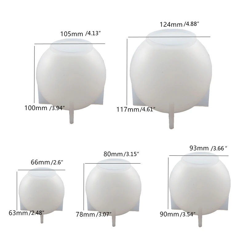 

652F силиконовая форма для хрустальных шариков, круглая форма для шариков, поделки «сделай сам», украшения, декор для эпоксидной смолы, инстру...