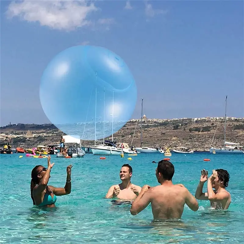 

2pcs Giant Elastic Water-filled Ball TPR Interactive Swimming Pools Toy Water Filled Balls Water Balloons for Outdoor Beach