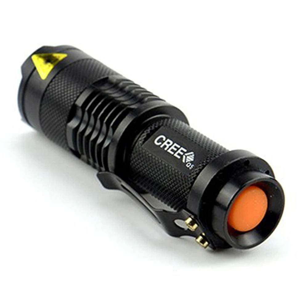 

New Mini Flashlight 2000 Lumens CREE Q5 LED Torch AA/14500 Adjustable Zoom Focus Torch Lamp Penlight Waterproof for Outdoor