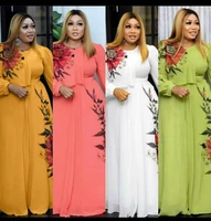 summer print maxi african dresses for women boho floral chiffon dress ankara dashiki party gown abaya elegant ladies clothing