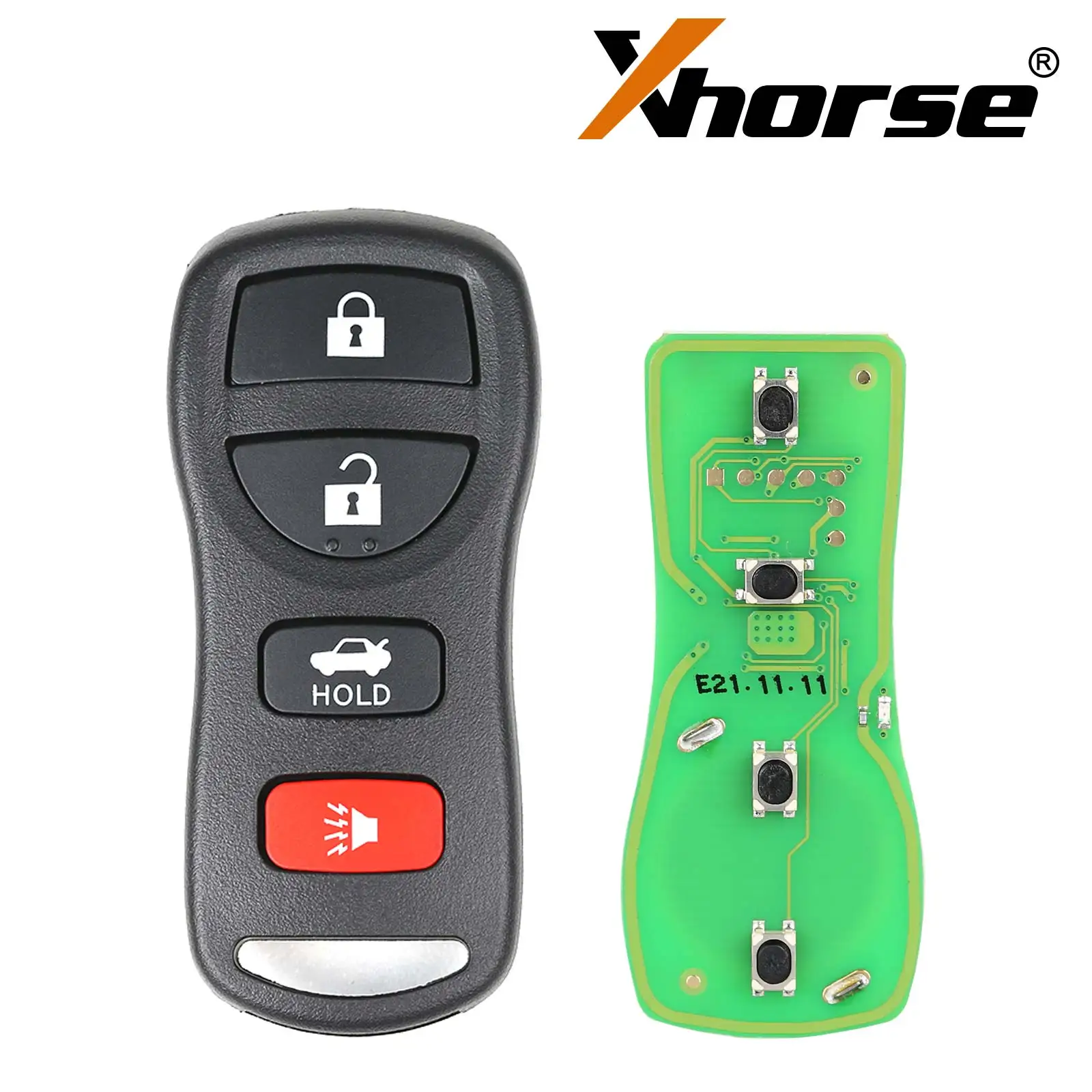 Xhorse XKNI00EN Wire Remote Key for Nissan Separate 4 Buttons English Version 5pcs/Lot | Programming Tool
