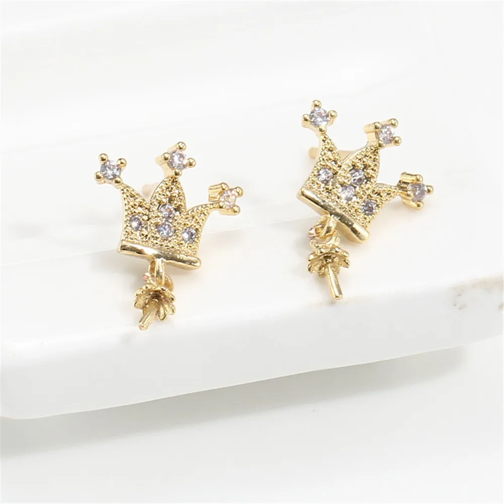 

S925 Silver needle pearl DIY Earring Accessories 14K gold accessories
