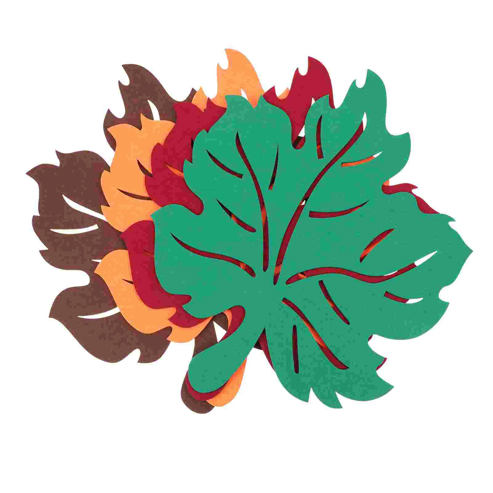 

Mat Table Coaster Cup Leaf Thanksgiving Placemat Felte Placemats Christmas Pot Coffee Mug Felt Shaped Householddecor Maple Mats