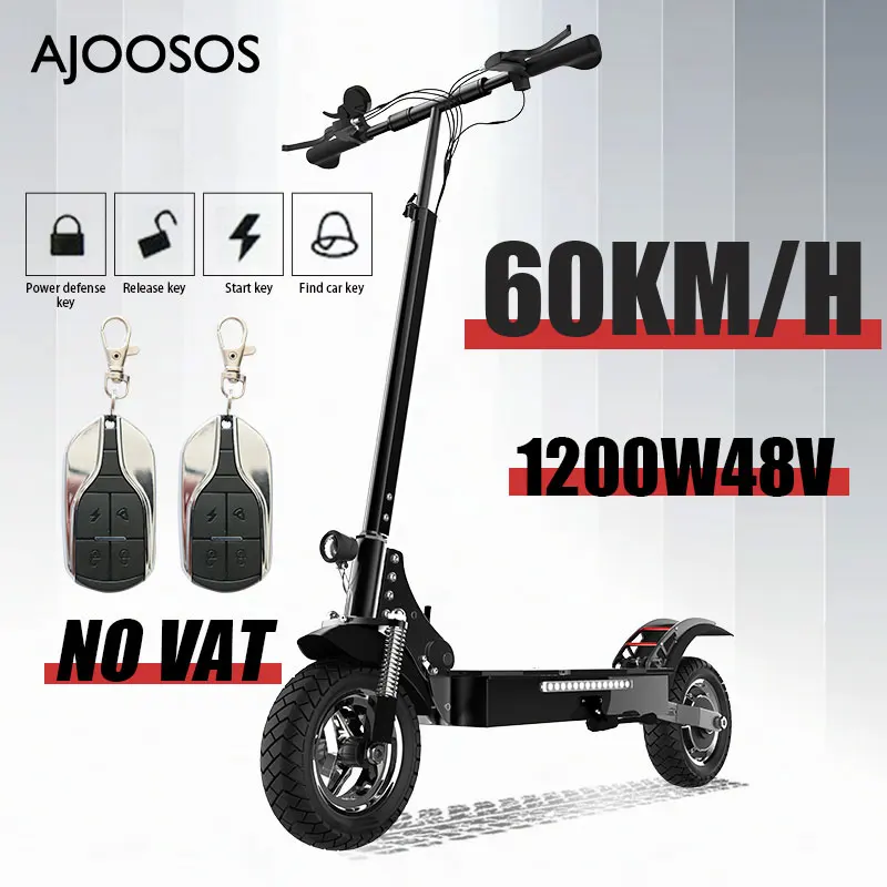 

Электрический скутер 48 В 150 Вт 60 км/ч, скутер с задним мотором и дистанционным управлением, нагрузка кг, складной скутер, Электрический скуте...