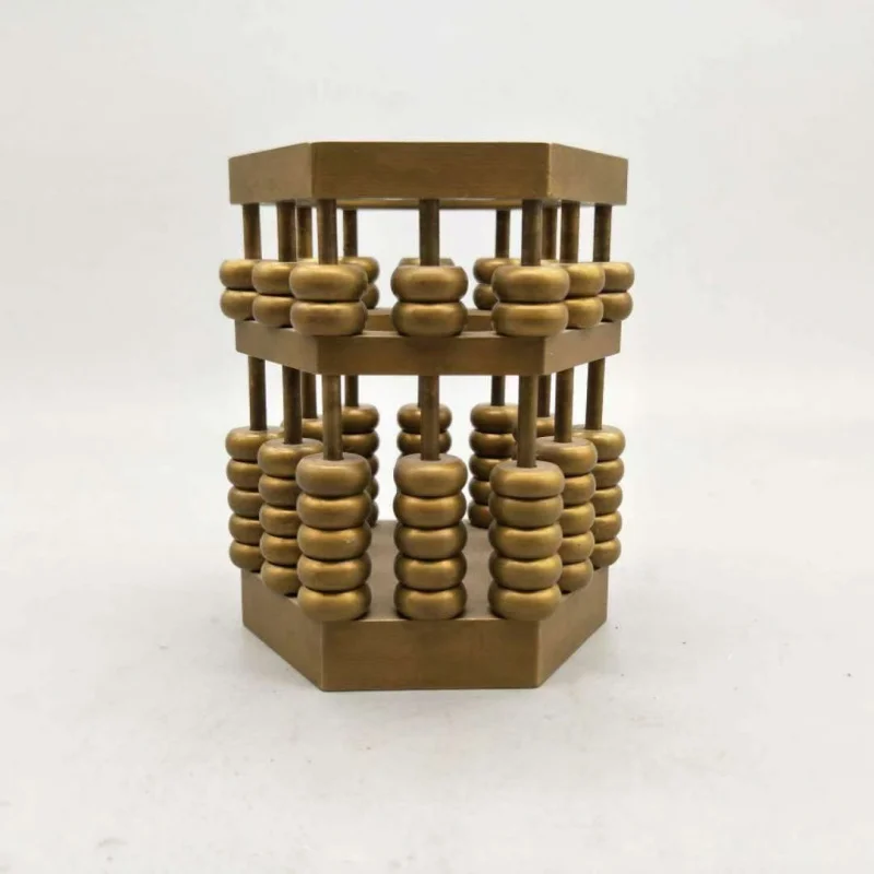 Антикварные медные счеты ваза-карандаш украшение для учебы антикварная