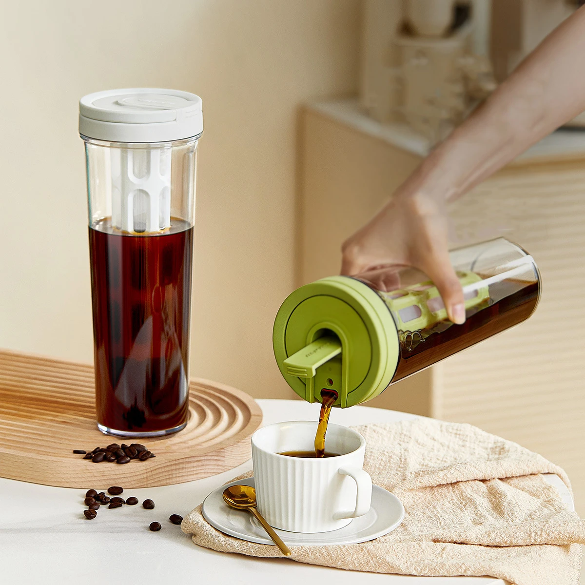 Кофейник для холодного приготовления 1 л бутылки фруктового сока напитков