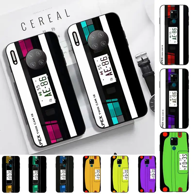 

Japan Anime Initial D AE86 Tail Light Phone Case for Huawei Mate 20 10 9 40 30 lite pro X Nova 2 3i 7se
