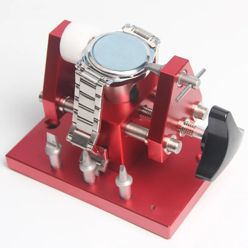 Watch Repair Tool Cover Opener With Replacement Cutter Head Press Fixed Table Watch Back Cover Pry Bottom Machine