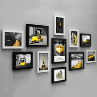 modern gallery wall frames set wedding photo frame living room wall hanging decoration wooden square photo frame room decoration