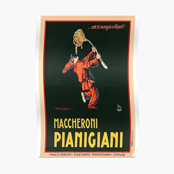 

Maccheroni Pianigiani Poster Painting Room Home Mural Print Vintage Art Wall Picture Modern Funny Decor Decoration No Frame