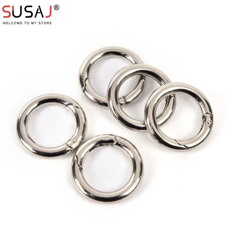 

Металлические Пружинные открывающиеся металлические пружинные кольца для изготовления ювелирных изделий своими руками, цепочка для ключей, зажимы, крючок, соединительные пряжки, 31 мм/35 мм, 5 шт.