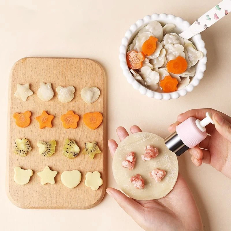 5/6 шт. прессованный фруктовый принт резак для бабочки лапши цветов из нержавеющей